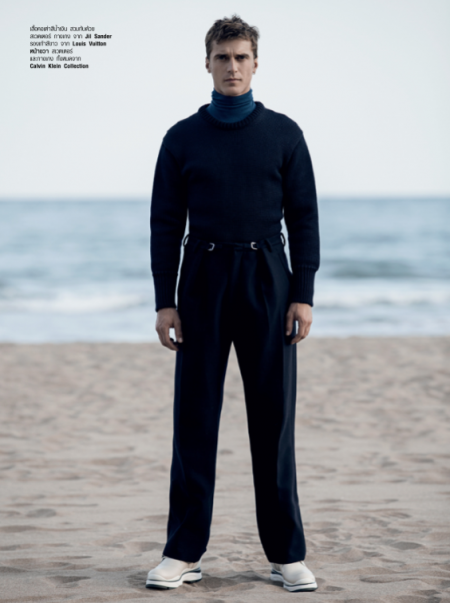 Harper's Bazaar Men Thailand: Clément Chabernaud Brings Designer Fashions to the Beach