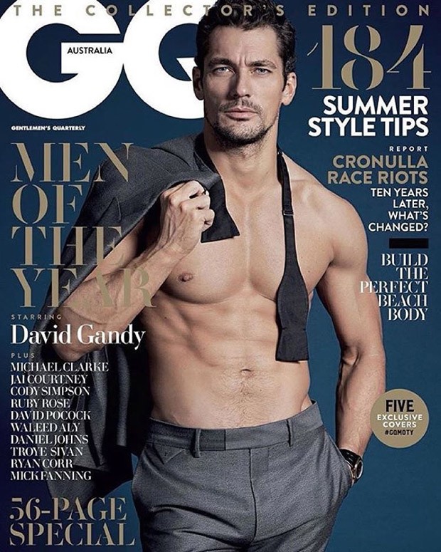 David Gandy covers GQ Australia's Men of the Year issue.