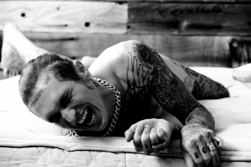Bradley Soileau has a fit of laughter.