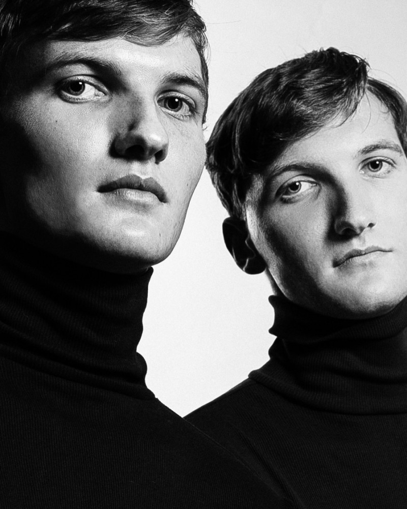 Aiden and Connor wears turtlenecks H&M.