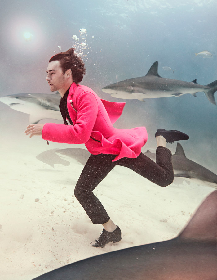 Fred Szkoda How to Spend It Swimming with Sharks Editorial 008