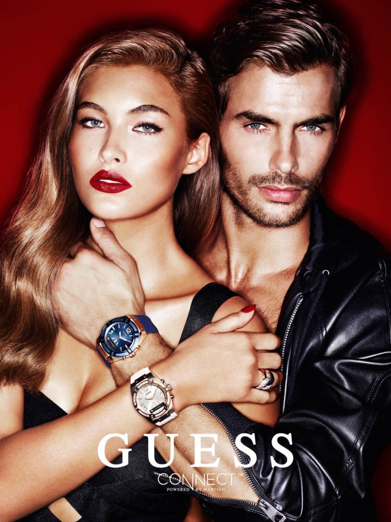 Jacey Elthalion stars in GUESS' holiday 2015 advertising campaign.