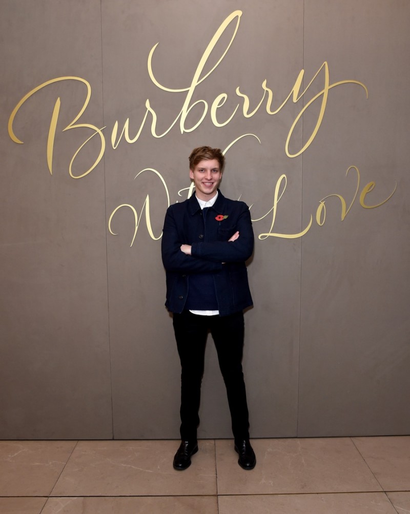 George Ezra at the premiere of Burberry's Festive film.