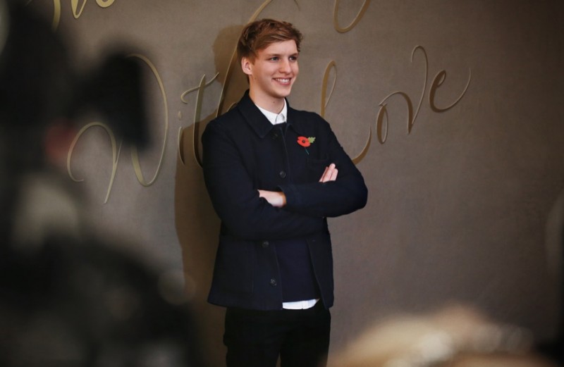 George Ezra at the premiere of Burberry's Festive film.