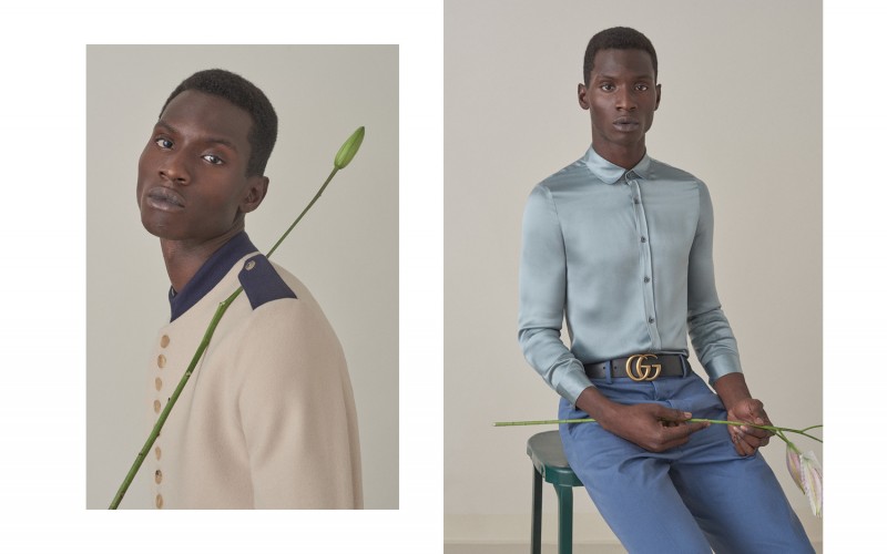 Adonis is front and center in Gucci menswear.