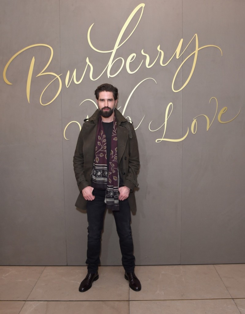 Jack Guinness at the premiere of Burberry's Festive film.
