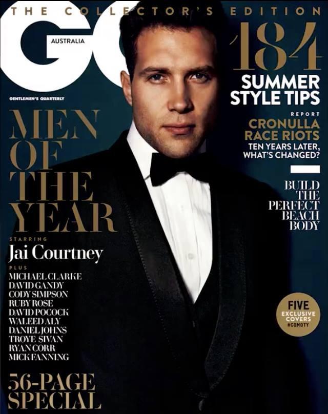 Jai Courtney covers the December 2015 issue of GQ Australia