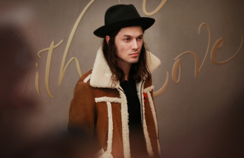 James Bay at the premiere of Burberry's Festive film.