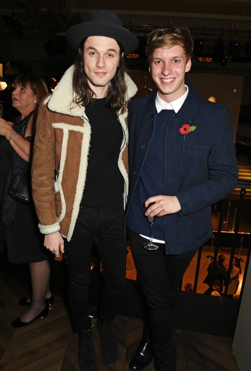 James Bay and George Ezra at the premiere of Burberry's Festive film.