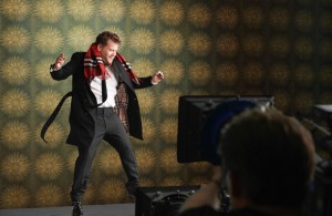 James Corden Burbery 2015 Festive Campaign Behind the Scenes 002