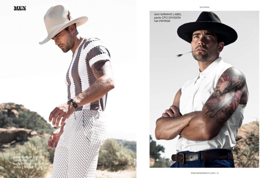 Jesse Metcalfe Ventures to the Desert for Men Moments Shoot