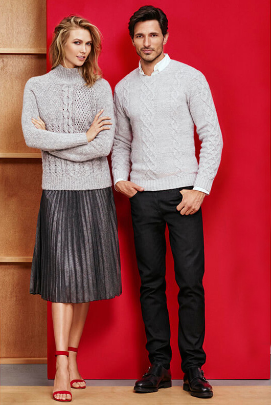 Joe Fresh Celebrates Holidays with Andres Velencoso Segura + Karlie Kloss