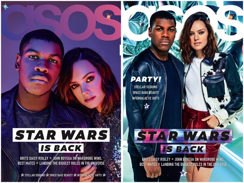 Stars Wars: The Force Awakens stars John Boyega and Daisy Ridley cover the latest issue of ASOS magazine.