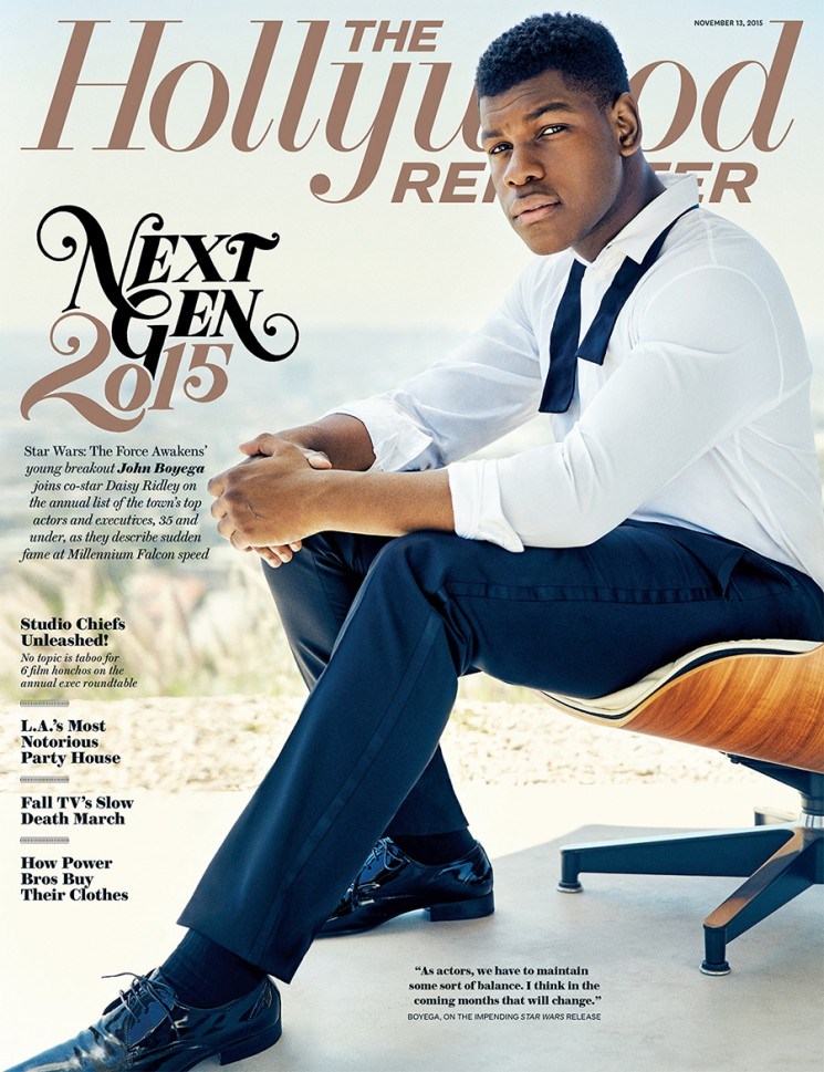 John Boyega covers The Hollywood Reporter.