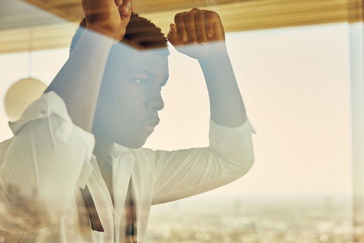 Miller Mobley photographs John Boyega for The Hollywood Reporter.