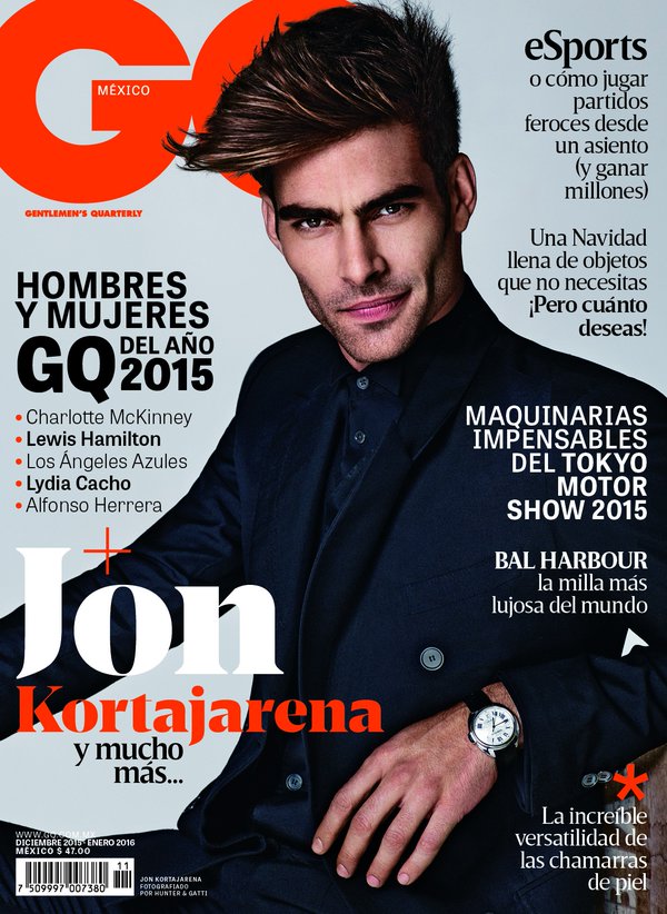 Jon Kortajarena Covers GQ Mexico December 2015 Issue
