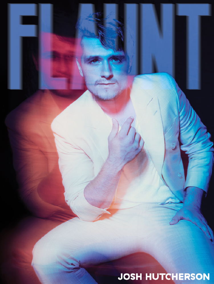 Josh Hutcherson covers the most recent issue of Flaunt magazine.
