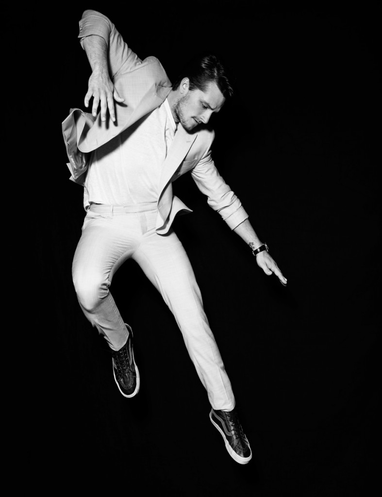 Josh Hutcherson is photographed by Doug Inglish for his Flaunt photo shoot.