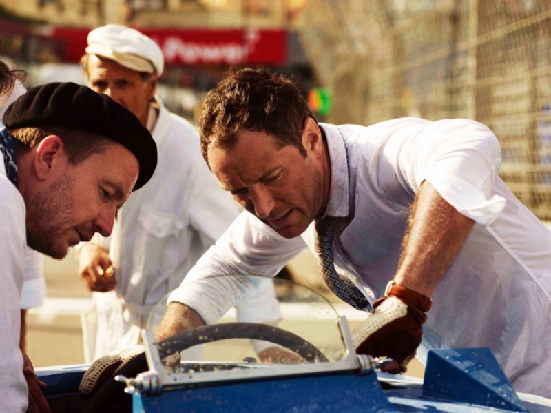 Jude Law behind the scenes on the set of The Gentleman’s Wager II, a short film on the joy of giving from Johnnie Walker Blue Label.