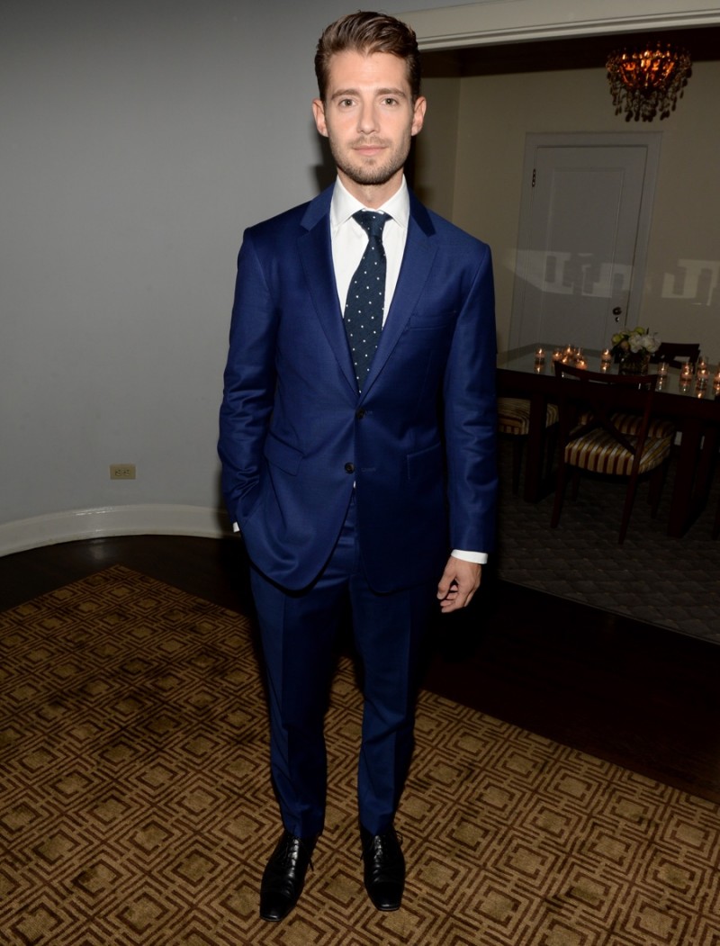 Julian Morris in Burberry