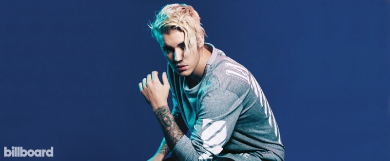 Justin Bieber 2015 Billboard Photo Shoot Justin Bieber rocks his current blond hairstyle as he poses for the lens of photographer Zoey Grossman for Billboard.