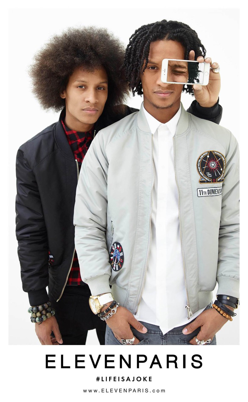 Les Twins photographed for Eleven Paris Capsule Collection Campaign.