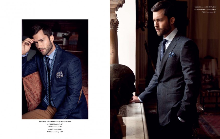 Louis Copeland 2015 Menswear Fall Winter Collection Fitted Suits 009