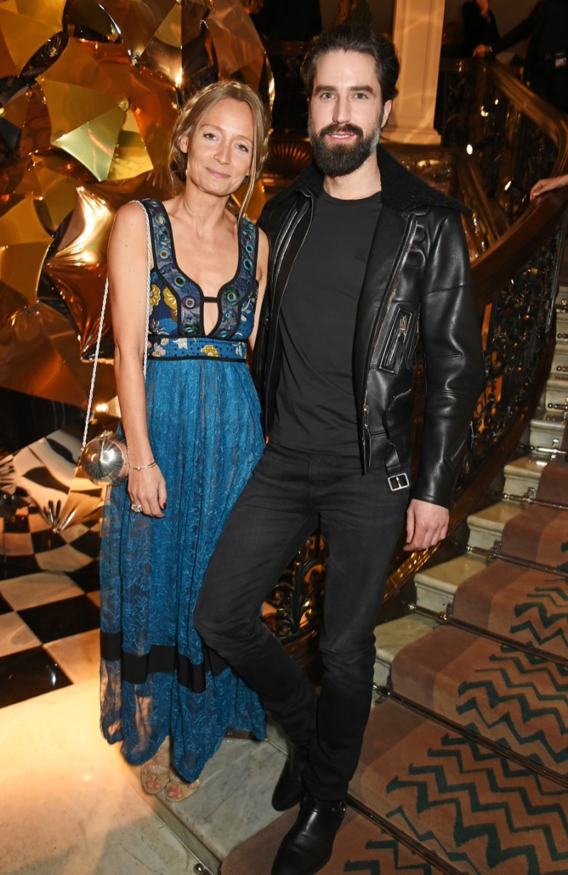 Martha Ward and Jack Guinness attend the Claridge's Christmas Tree Party 2015.