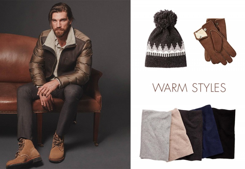 Shearling is one of the season's top trends and serves as a great winter lining or better yet, goes great with cashmere.