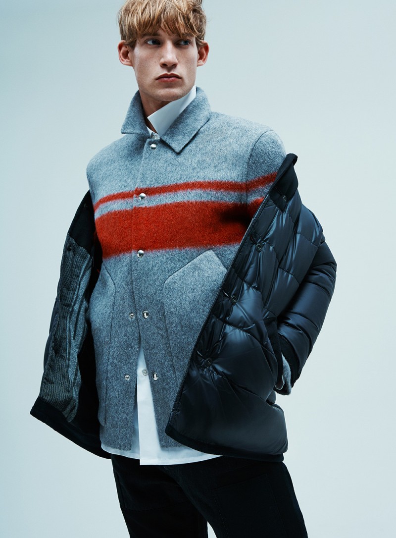 Alexander Wang Striped Jacket and Junya Watanabe Down Duvetica Jacket