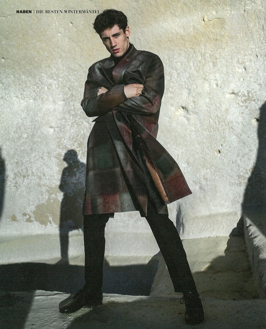 Playboy Germany: Nicolas Ripoll Gives Us Coat Envy