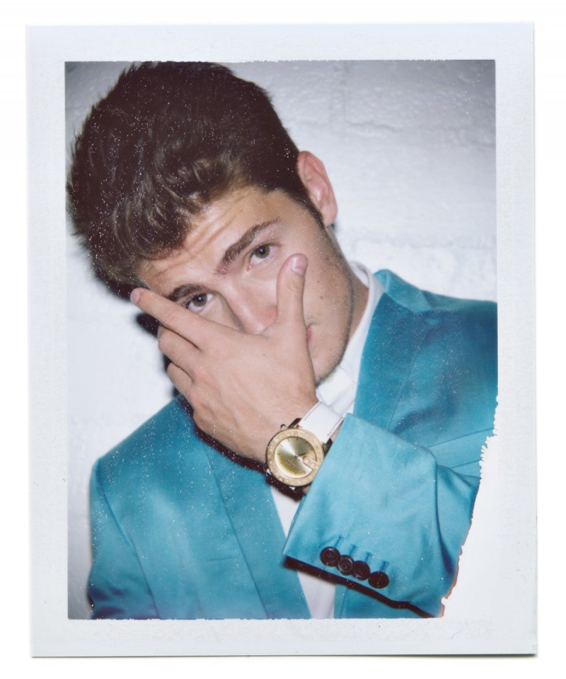 Gregg Sulkin wears blazer Anthony Franco and dress shirt Prada.