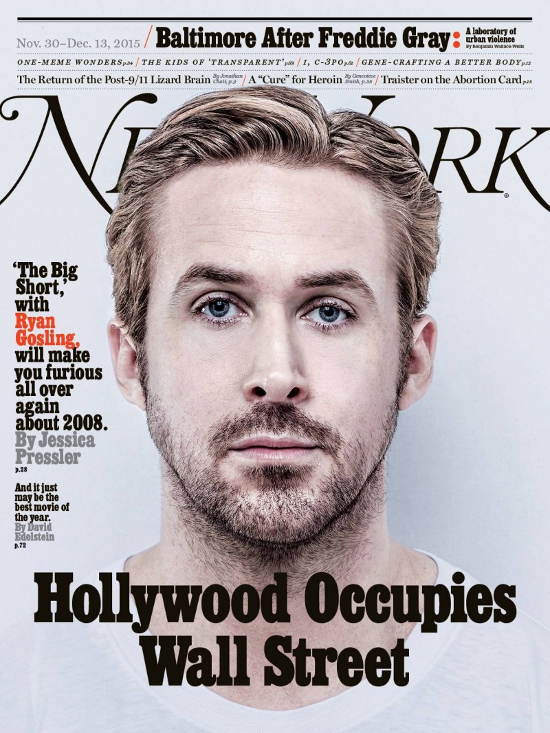 Ryan Gosling covers New York magazine.
