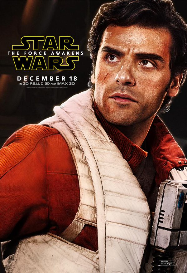 Star Wars: The Force Awakens Movie Poster Featuring Oscar Isaac as Poe Dameron