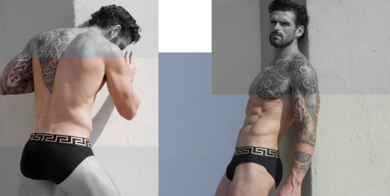 Stuart Reardon wears Versace underwear.