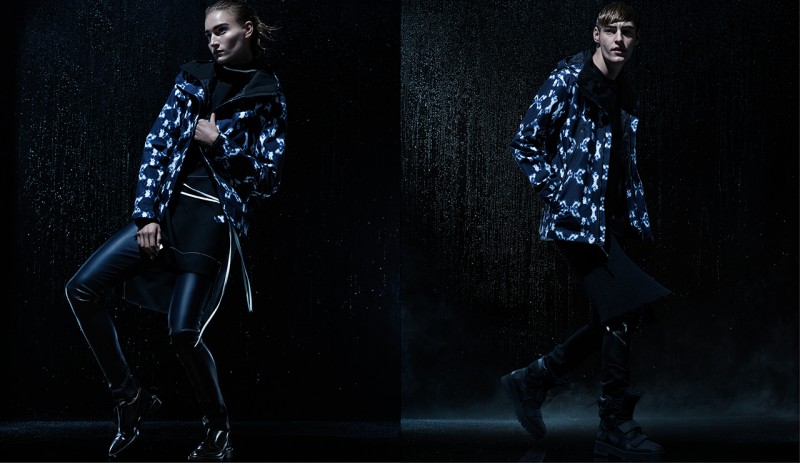 The North Face XO Barneys New York Collaboration Shibori-Print Hooded Parka