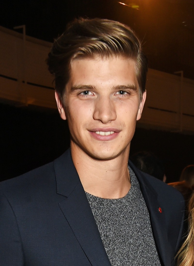 Toby Huntington-Whiteley at the premiere of Burberry's Festive film.