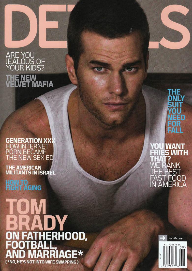 Tom Brady covers Details' September 2009 issue.