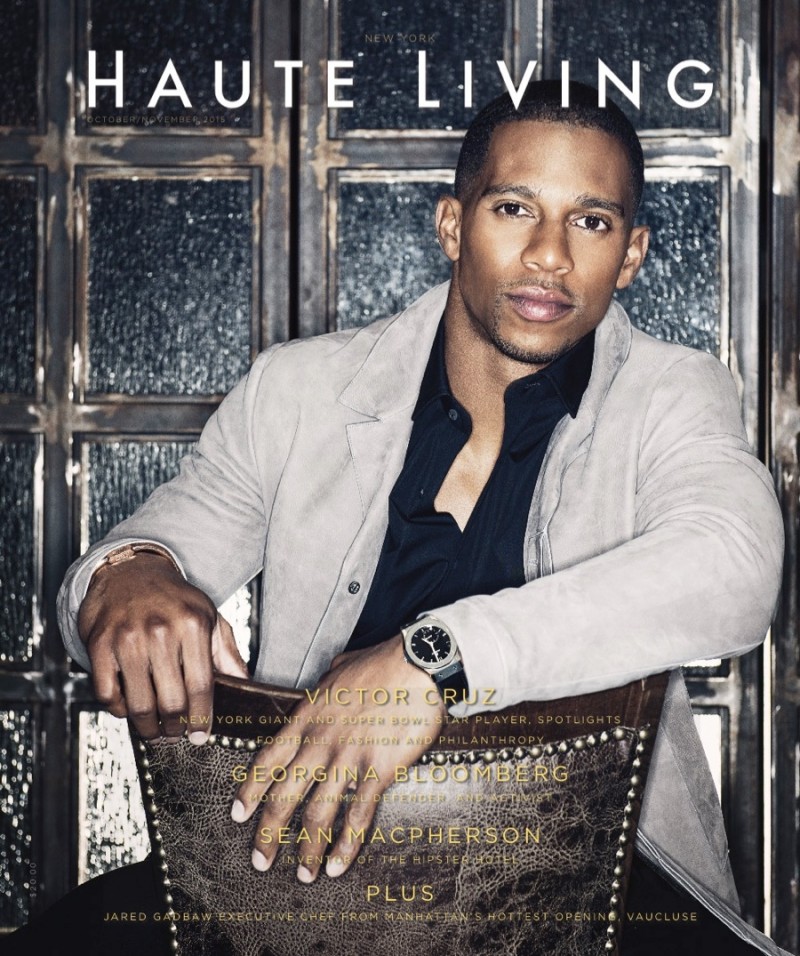 Victor Cruz covers Haute Living