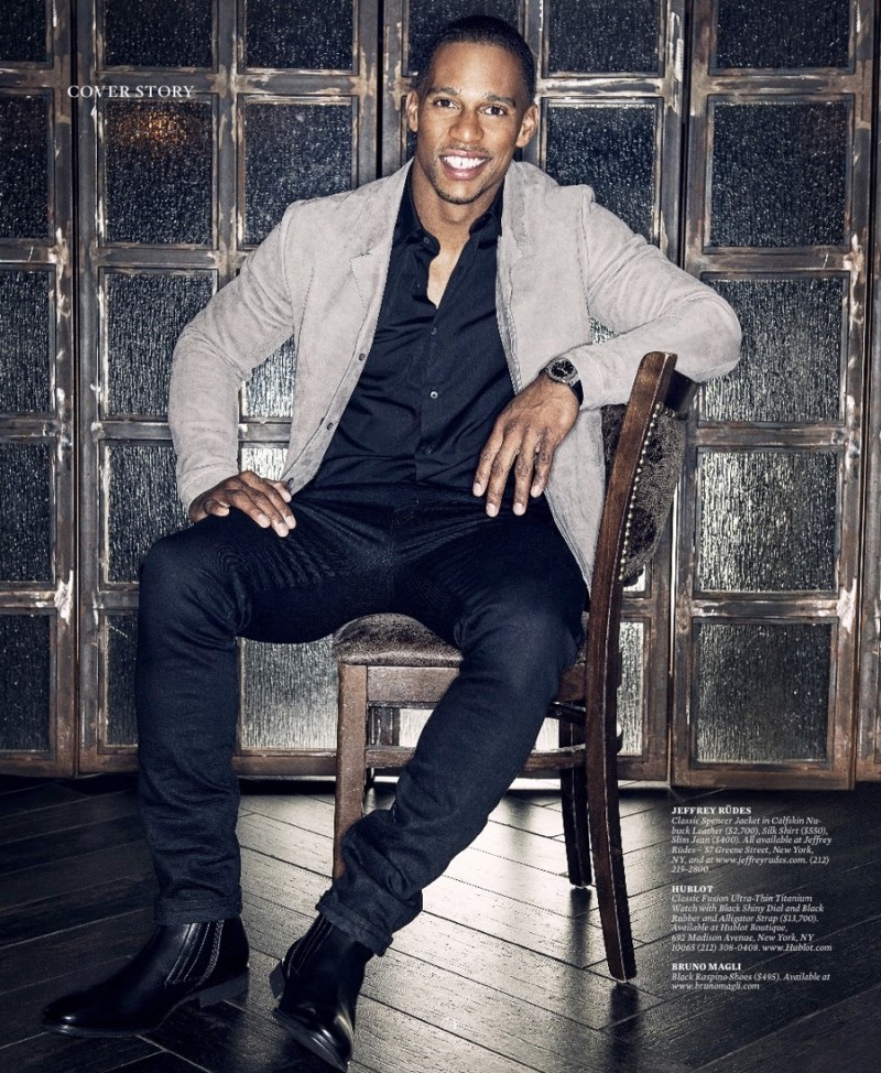 Victor Cruz photographed by Scott McDermott for Haute Living » Victor Cruz Covers Haute Living, Talks Befriending Riccardo Tisci Victor Cruz photographed by Scott McDermott for Haute Living