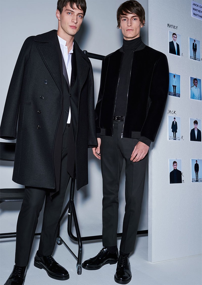 Strong overcoat and sharp jackets finish off sartorial winter looks.