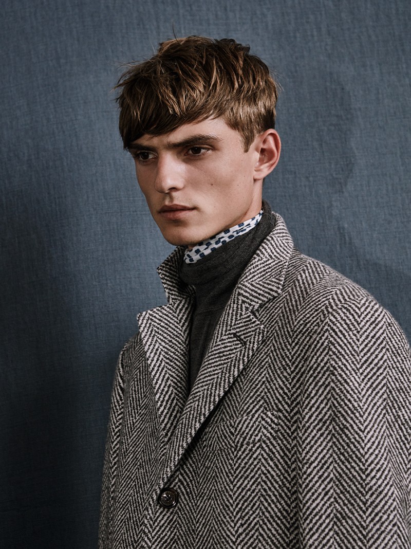 Guerrino wears coat Brunello Cucinelli.