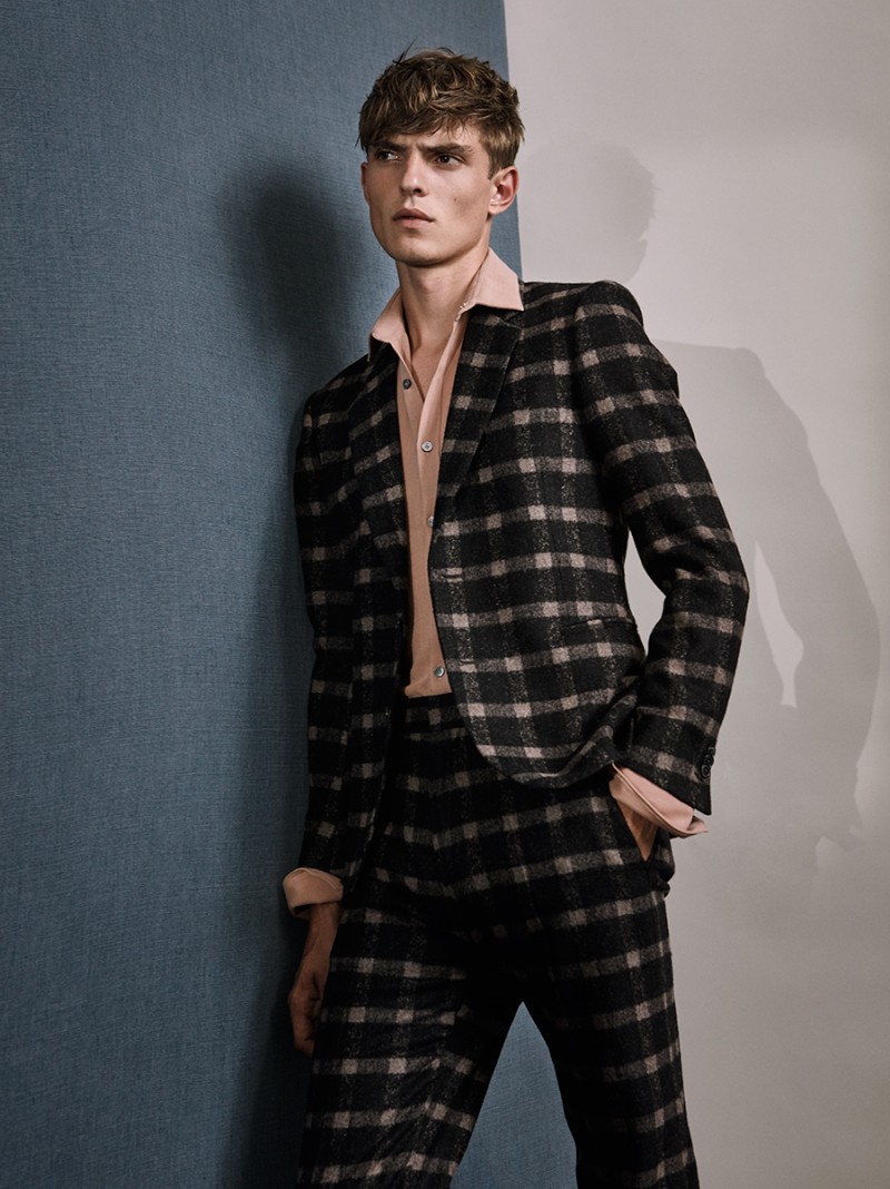 Guerrino wears plaid suit Paul Smith.