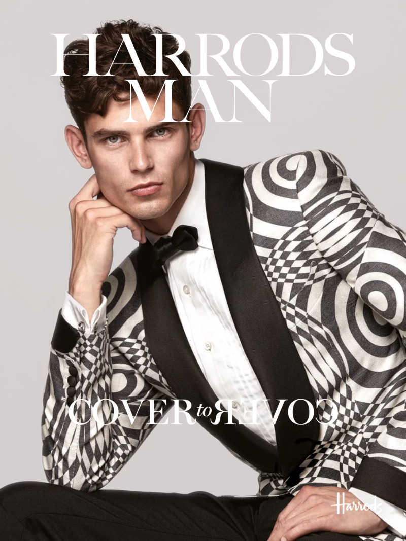 Arthur Gosse photographed for Harrods magazine in Tom Ford.