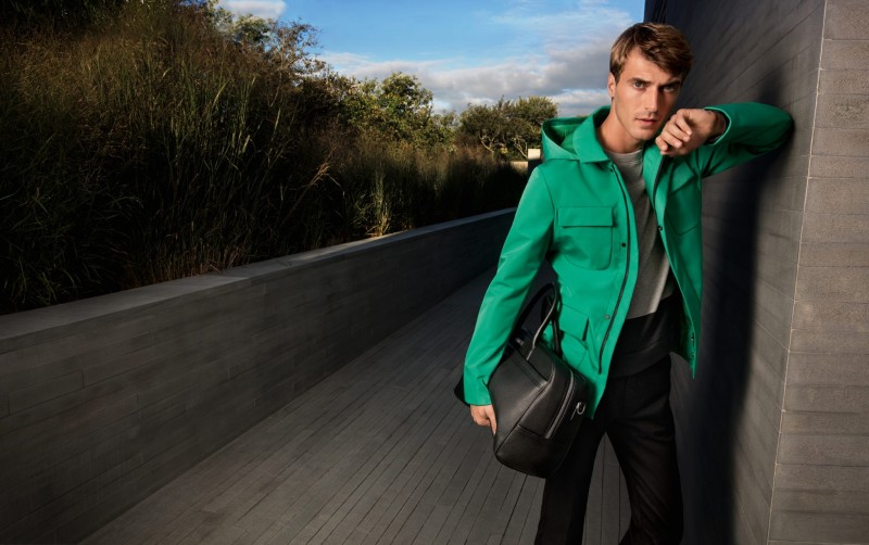 Model Clément Chabernaud for BOSS Hugo Boss Spring/Summer 2016 Campaign