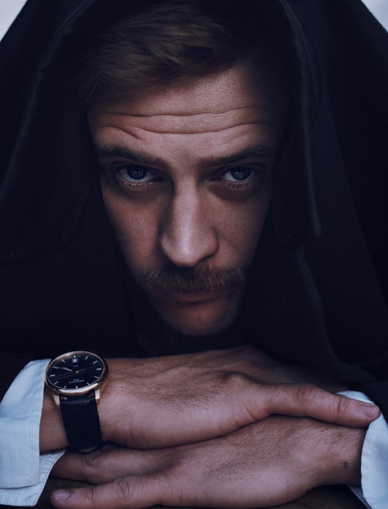 Boyd Holbrook poses for a photo featured in the latest issue of Man of the World.