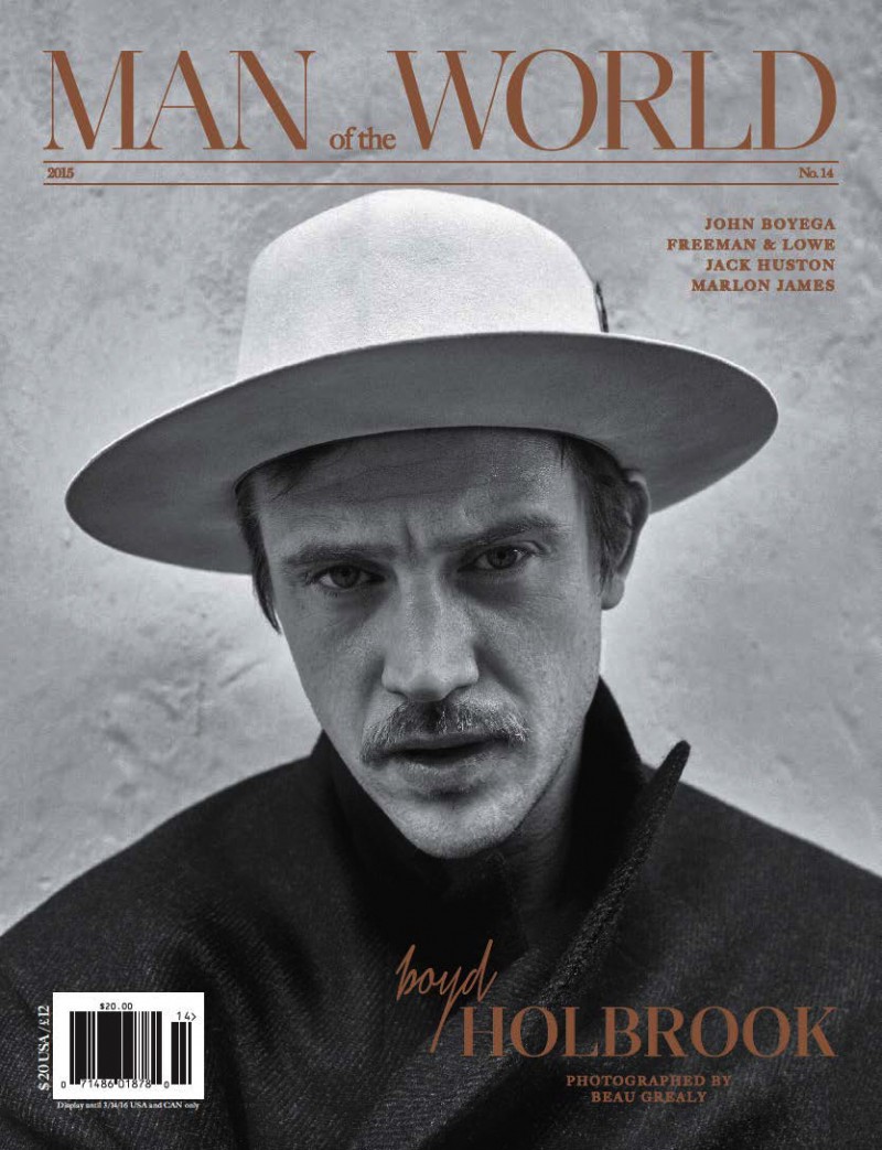 Boyd Holbrook covers the most recent issue of Man of the World.