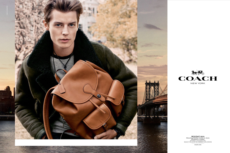 Model Janis Ancens for Coach Holiday 2015 Campaign