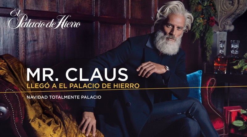 Paul Mason stars in a holiday story for El Palacio de Hierro.