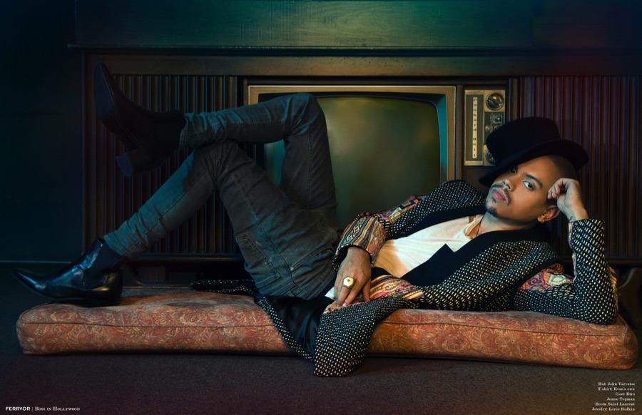 Evan Ross Poses for Ferrvor, Talks Style + Favorite Song